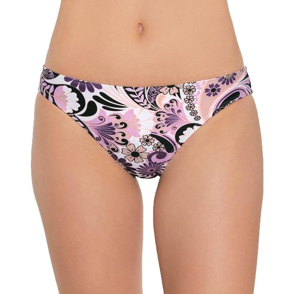 Salt + Cove Womens Juniors Floral Print Hipster Swim Bottom Separates White S